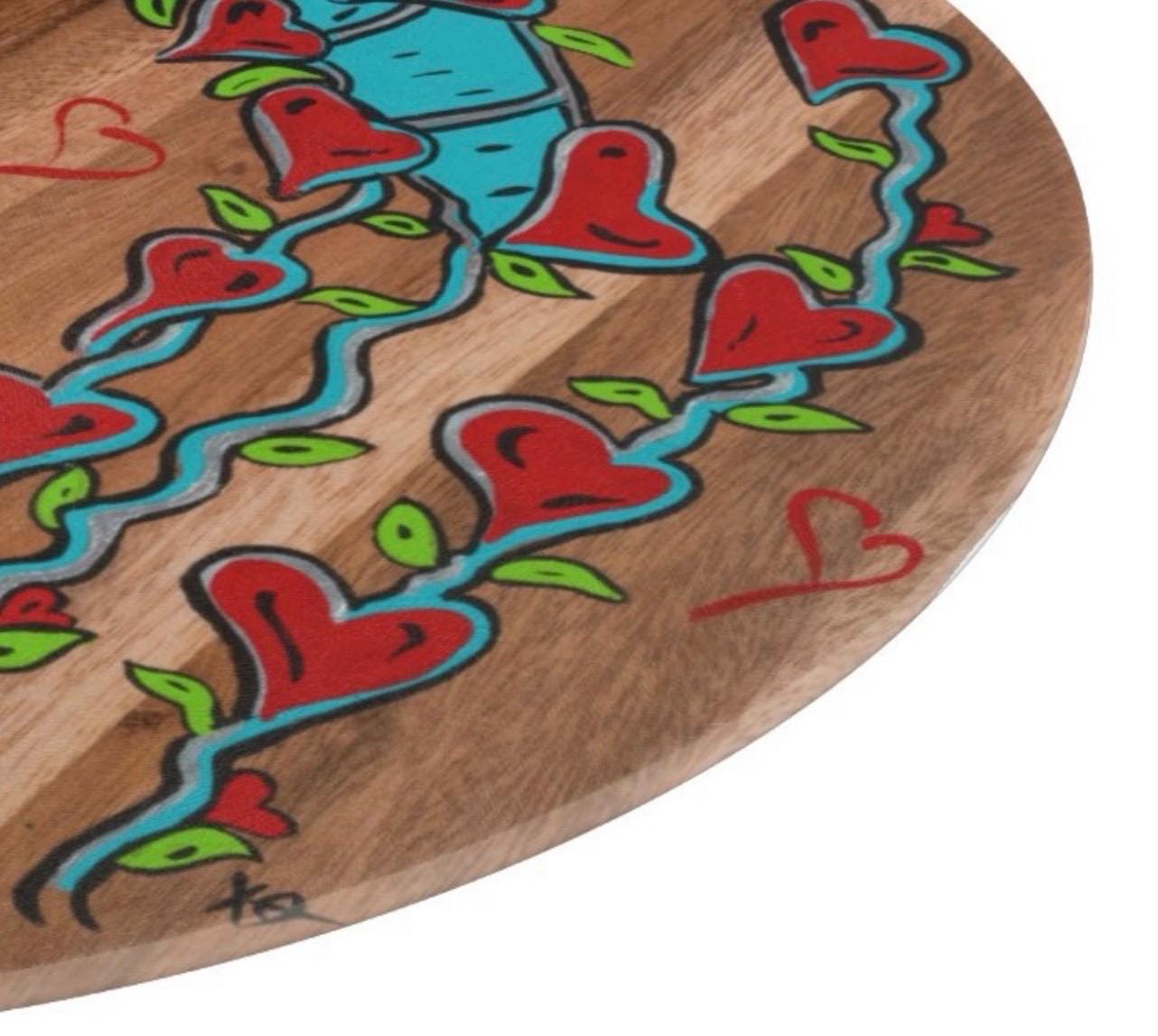 Love Grows Glass Cutting Board