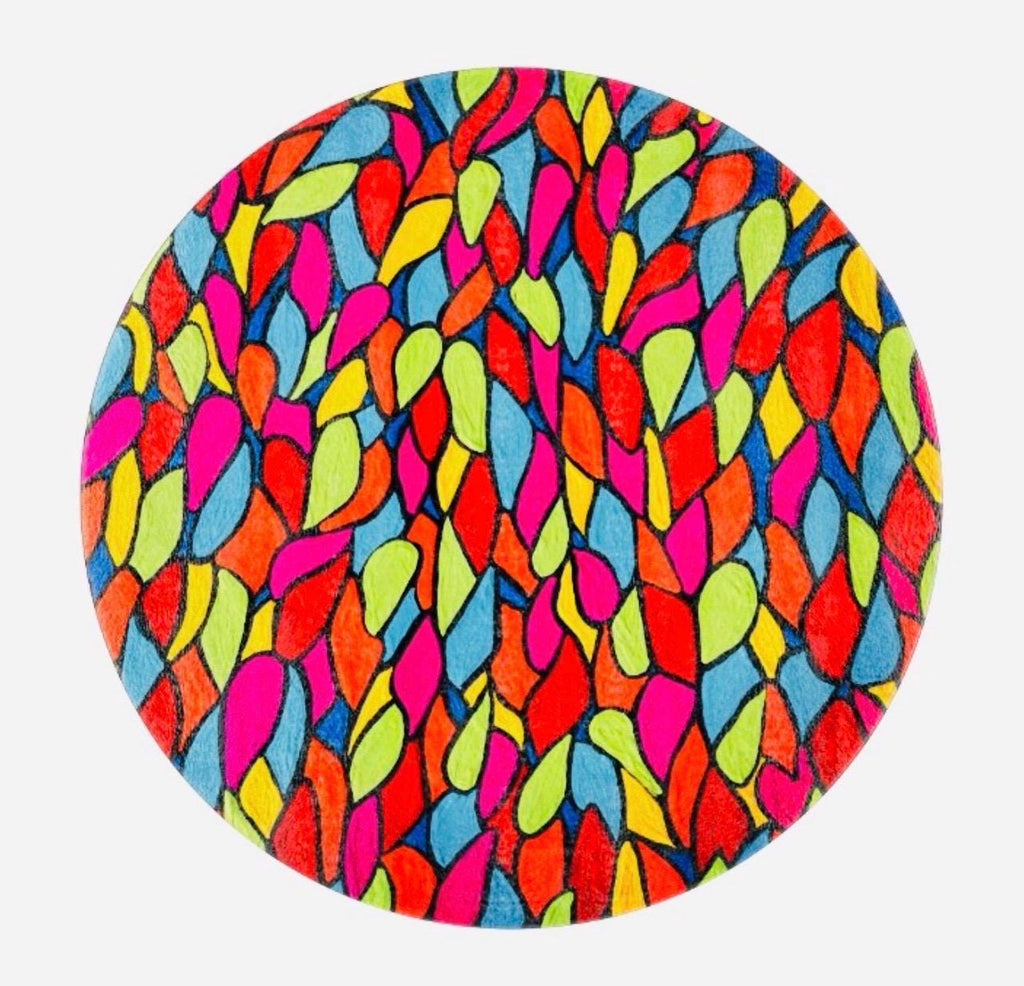 Stained Glass -Glass Cutting Board