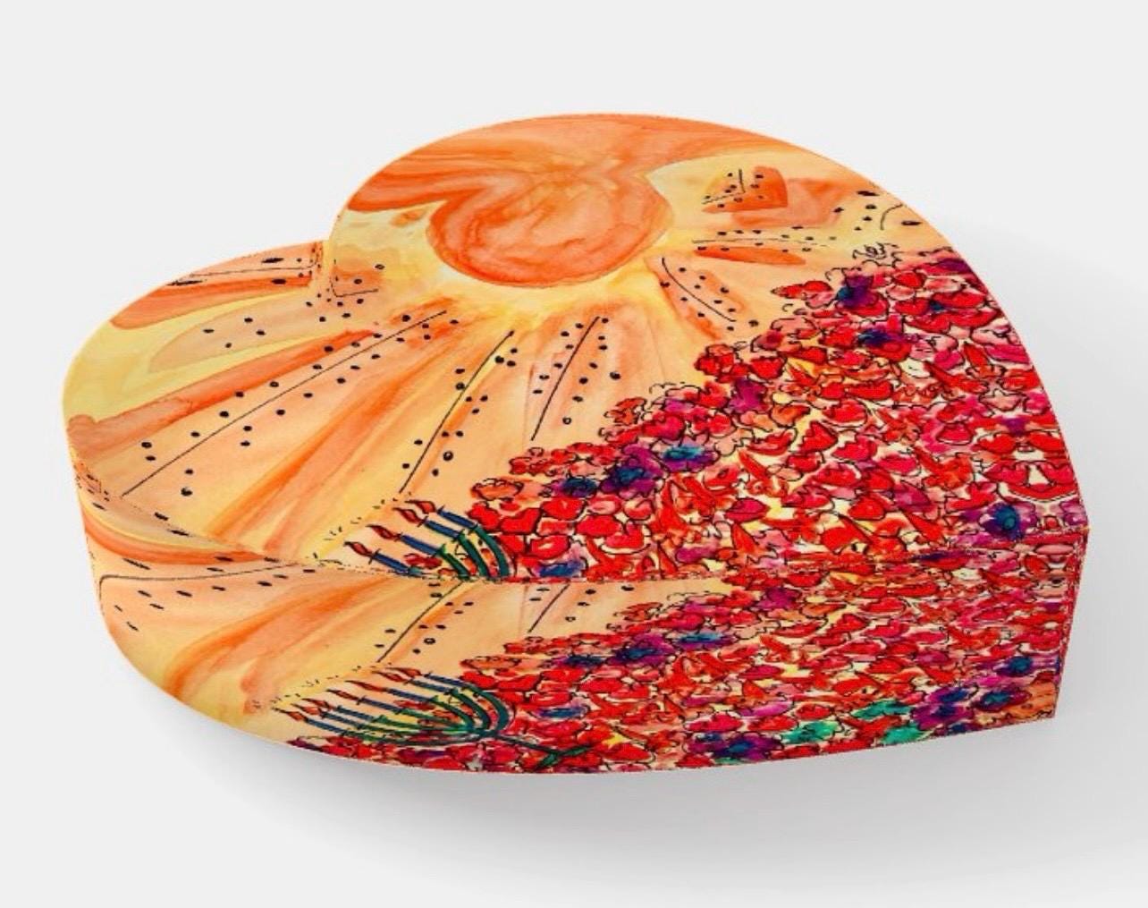 Sunset & Candlelight Glass Paperweight