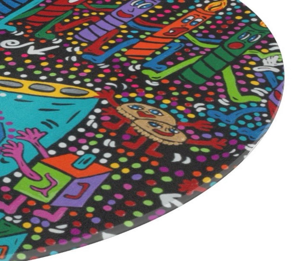Menorah Horah Glass Cutting Board