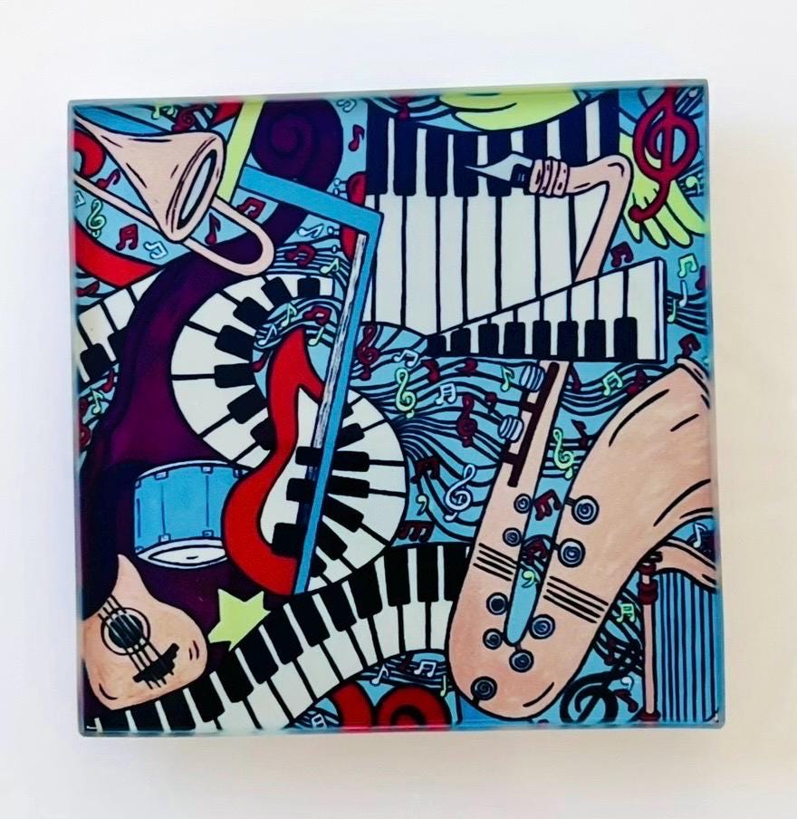 Ensemble Glass Coaster Set