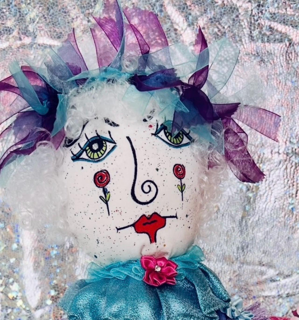 Handmade Collectible Doll - SNICKERBABE -  Cynthia -signed