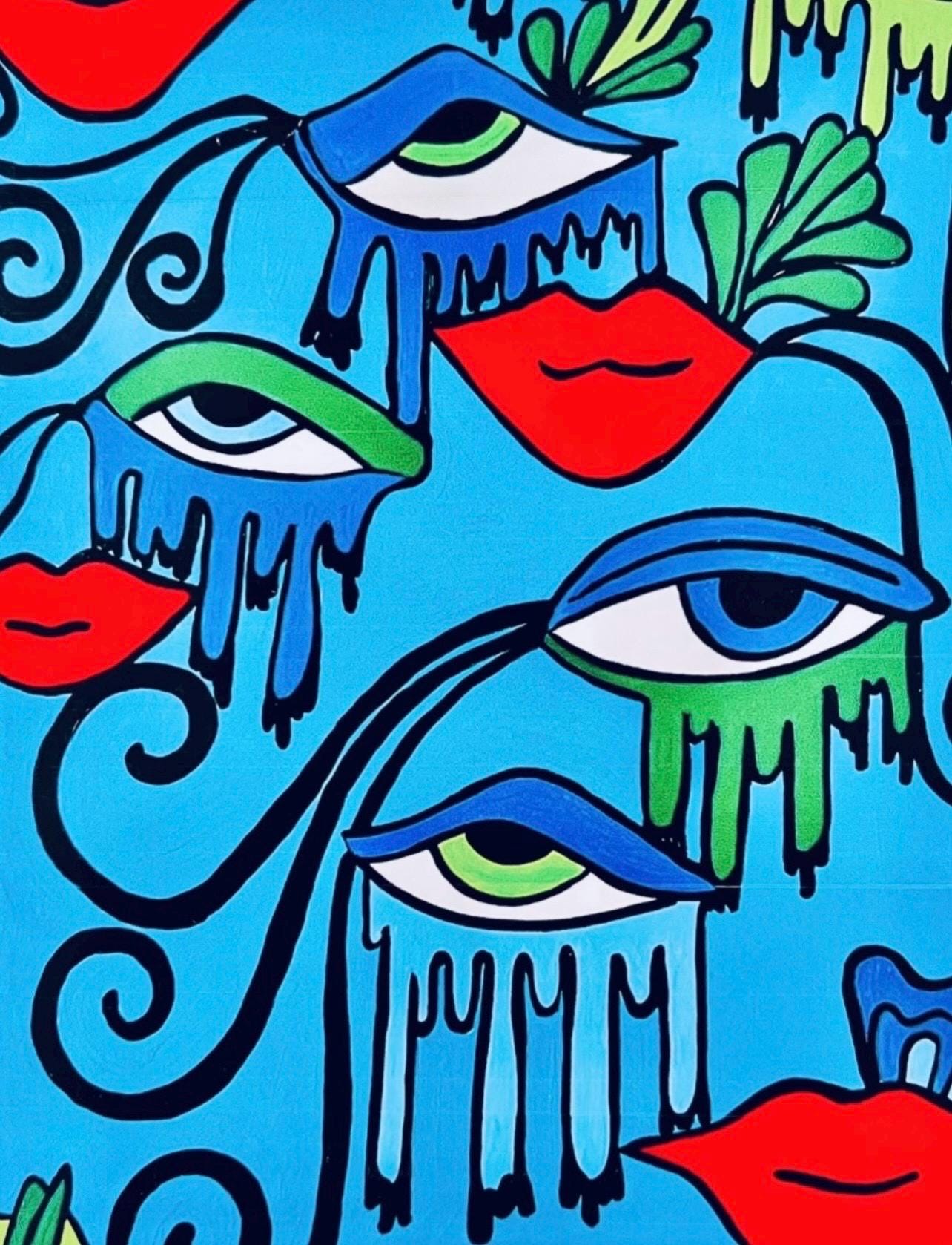 Eye Magic Fleece Throw Blanket
