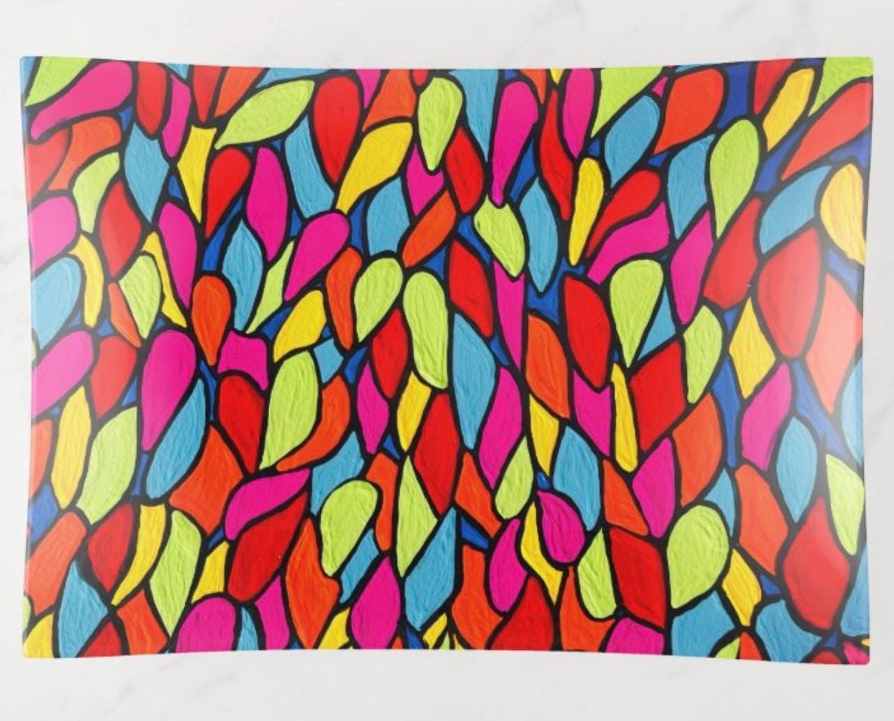 Stained Glass Glass Trinket Tray