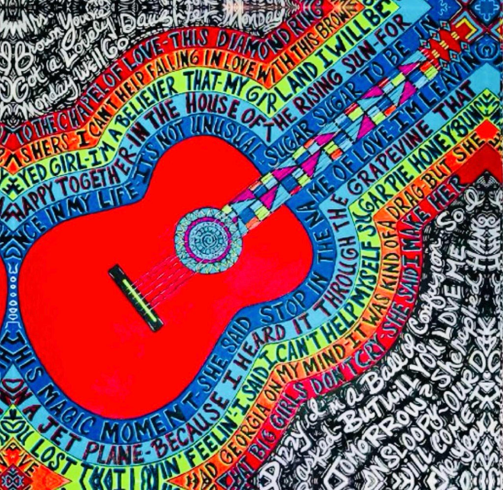 Strummin Glass Paperweight
