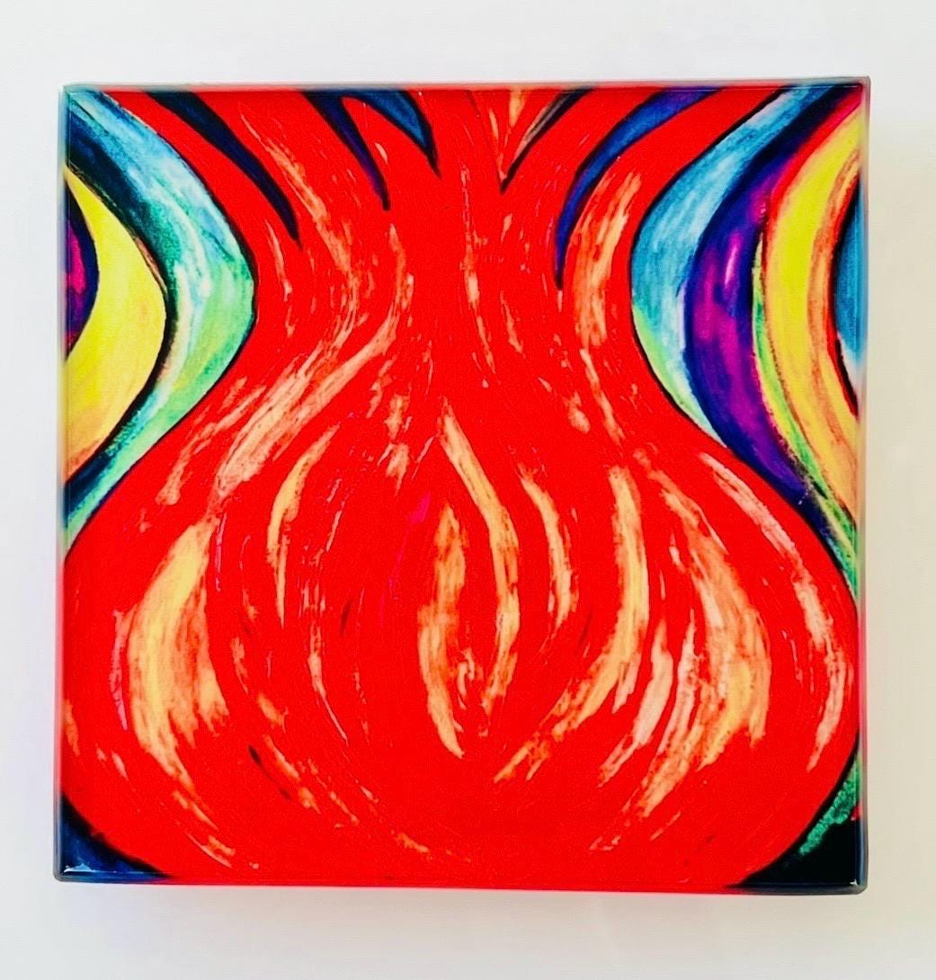 L’Chaim Glass Coaster Set