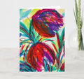Tulip Treasures Greeting Card, Floral Blank Greeting Card