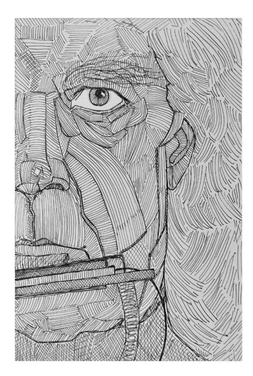 Neil Young Black & White Acrylic Wall Art