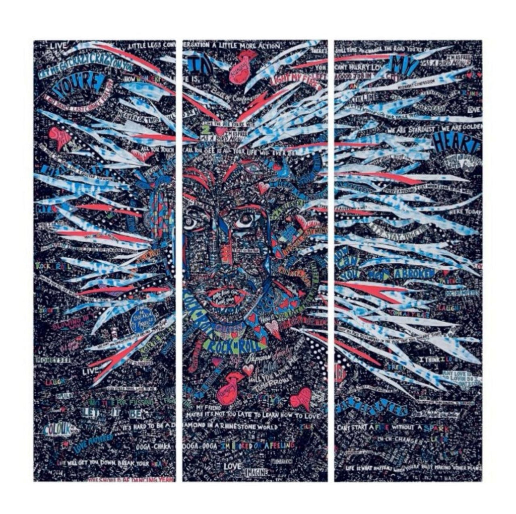 Musician Hallucination Triptych Acrylic Wall Art
