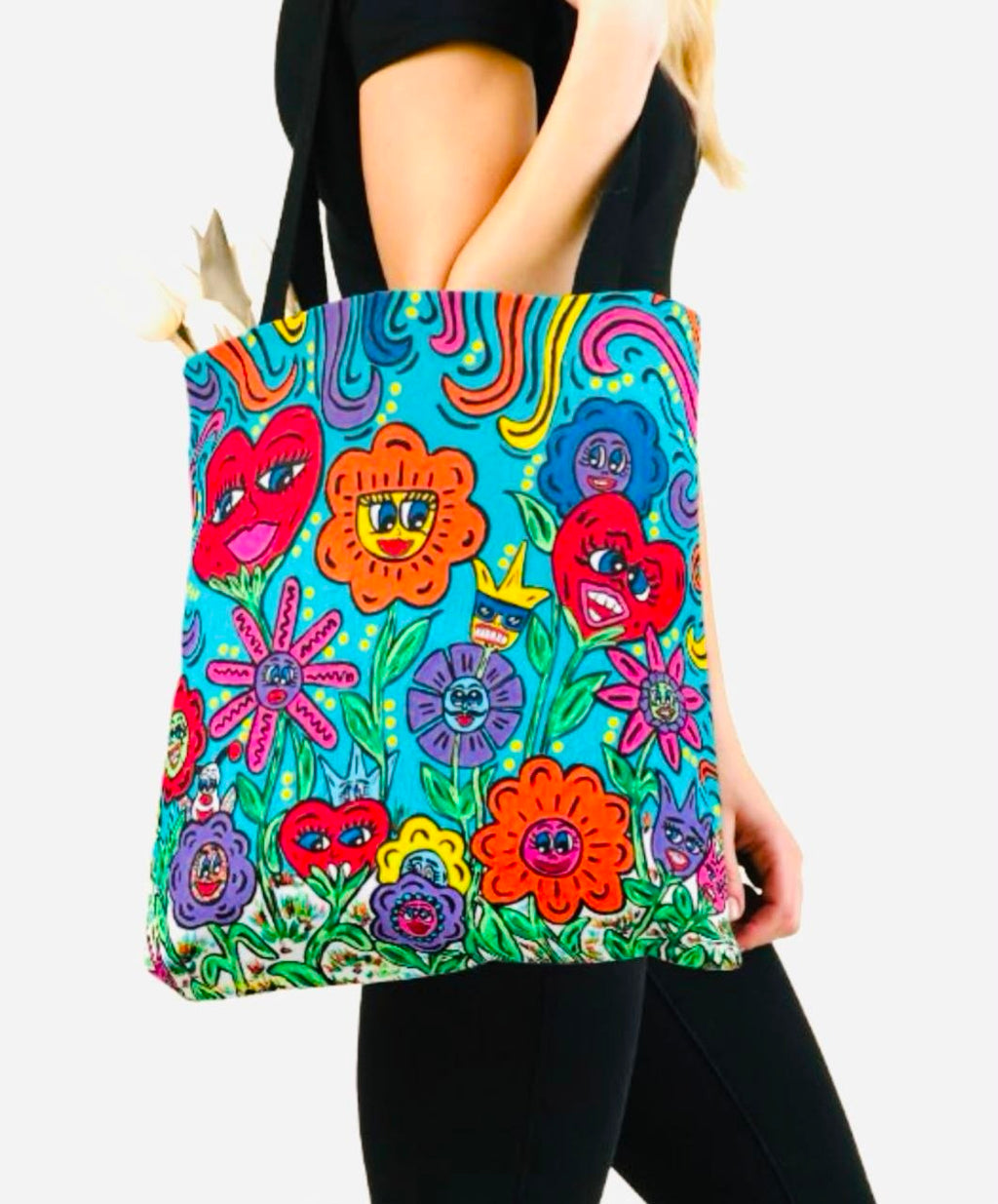 Flower Power Totes Bag