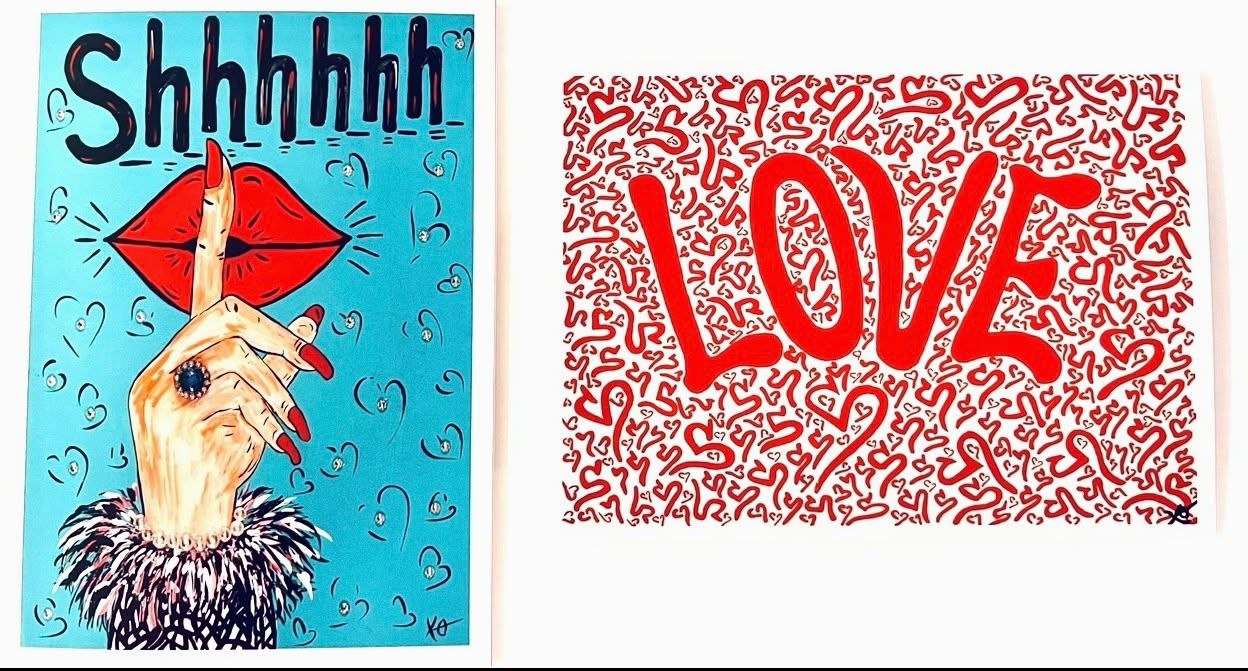Shhhhhhh & Love Greeting Card Set (2 Pack)