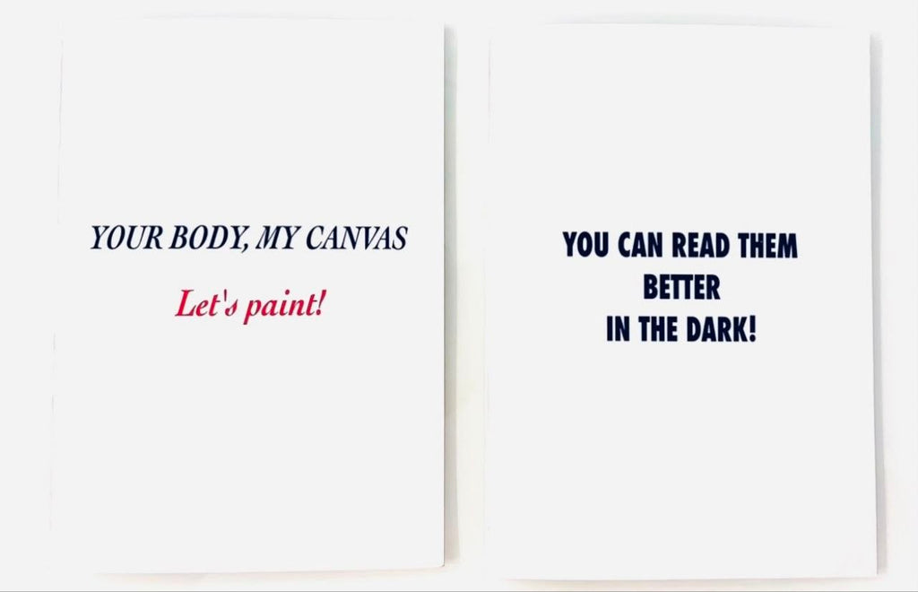 Greeting Card Set My Mouth Is My Palette & Read My Lips | Robin Babitt Fine Art