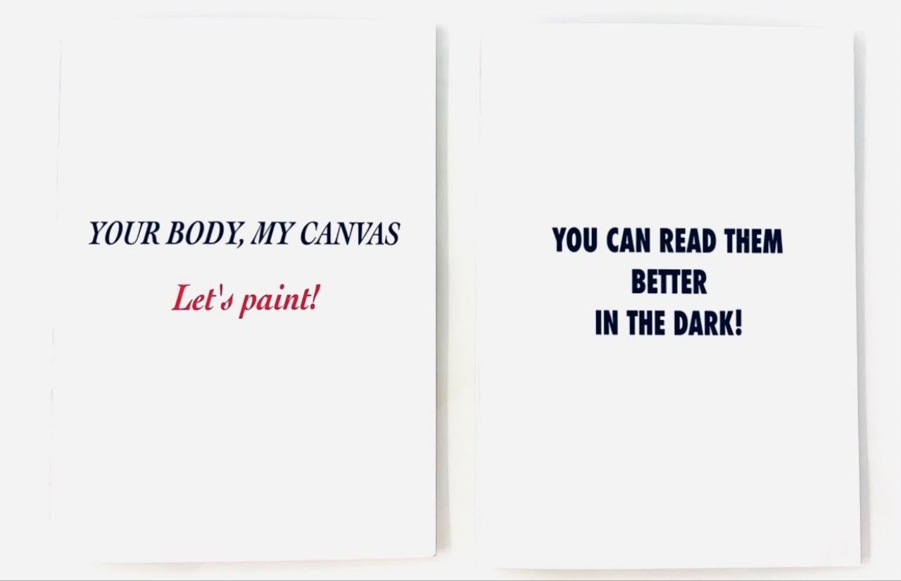 Greeting Card Set My Mouth Is My Palette & Read My Lips | Robin Babitt Fine Art