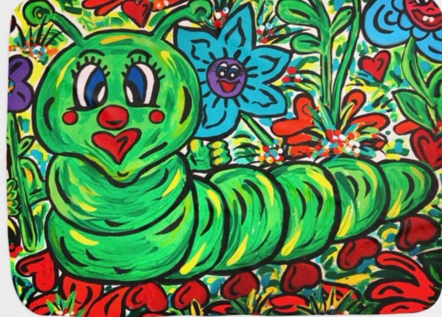 Callie the Caterpillar Fleece Baby Blanket