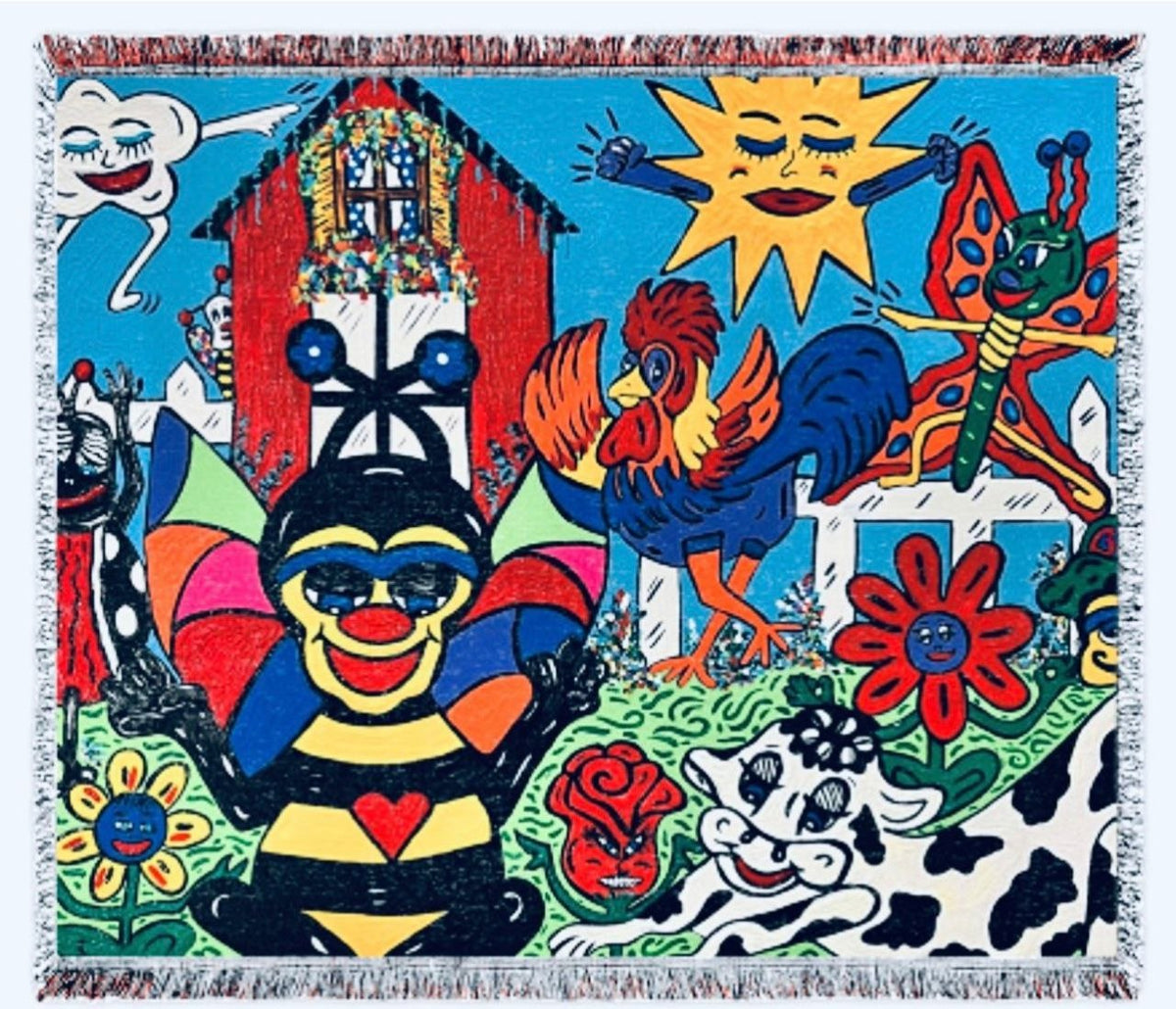 BACHUKI Ohmmmmm Woven Throw Blanket