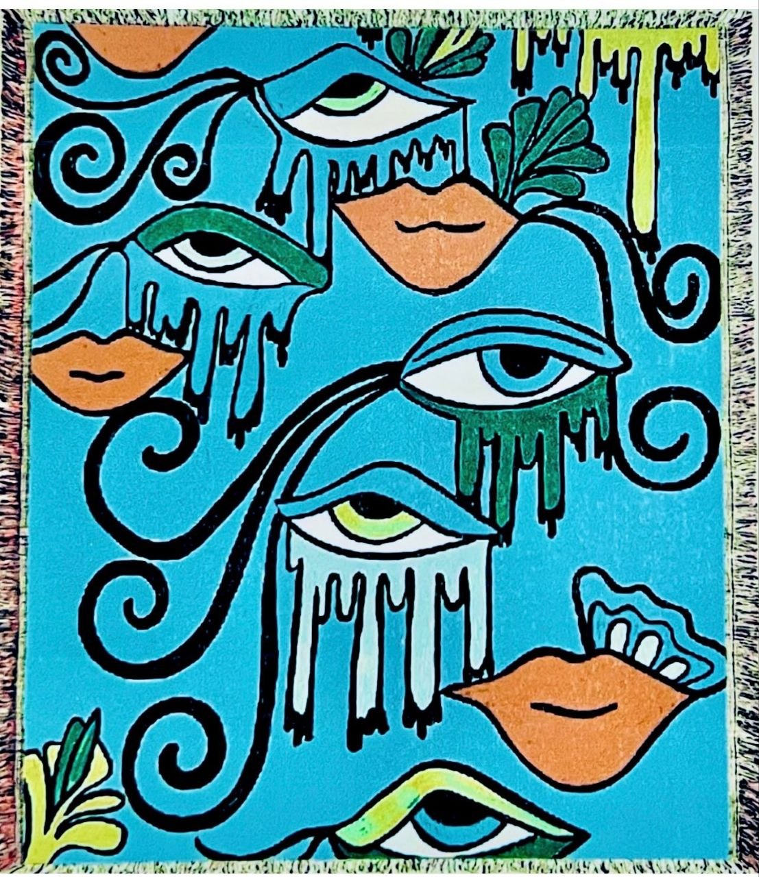 Eye Magic Woven Throw Blanket