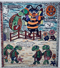 BACHUKI and Murtle the Turtle Woven Throw Blanket