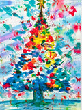 O'Christmas Tree Glass Paperweight