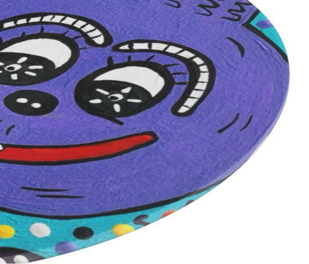 Boo-tiful Round Glass Cutting Board