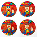 Peace Out! Acrylic Coaster Set