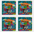Drummin Acrylic Coaster Set