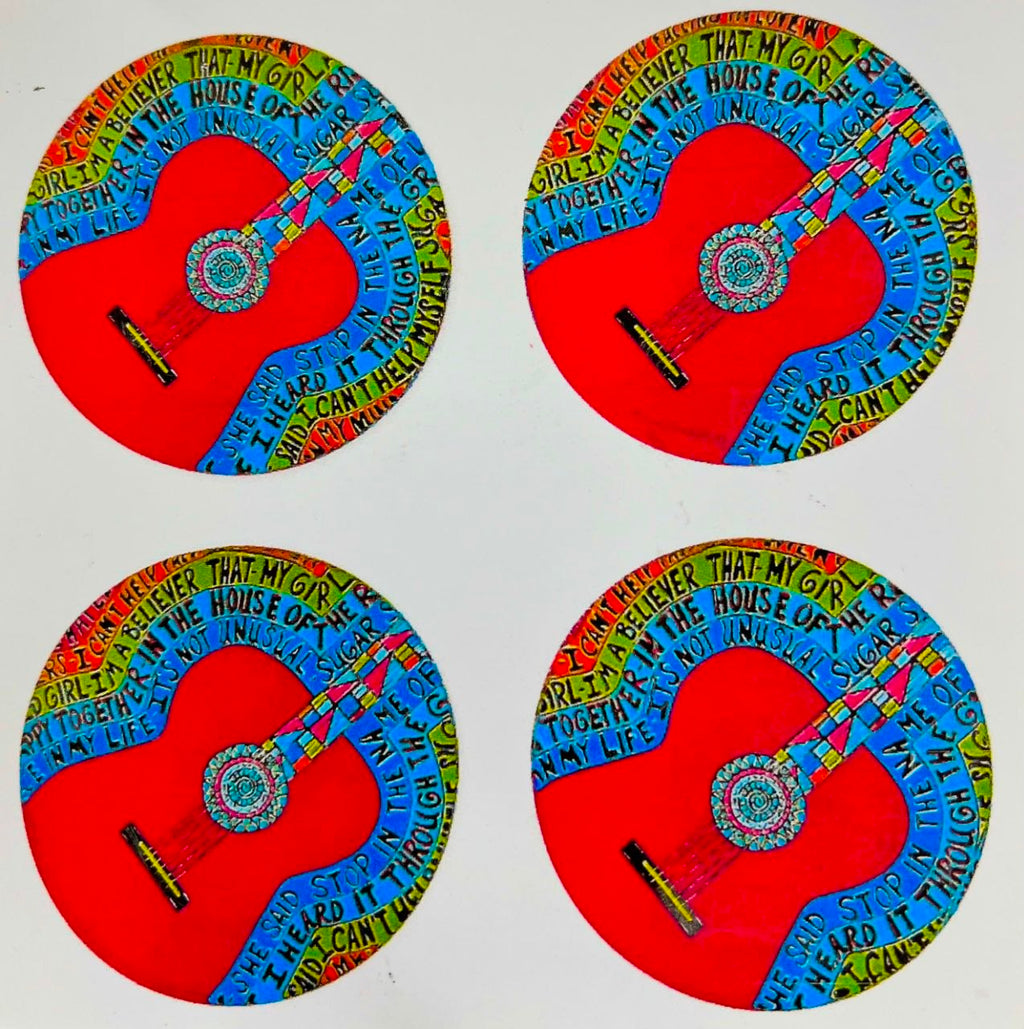 Strummin Acrylic Coaster Set