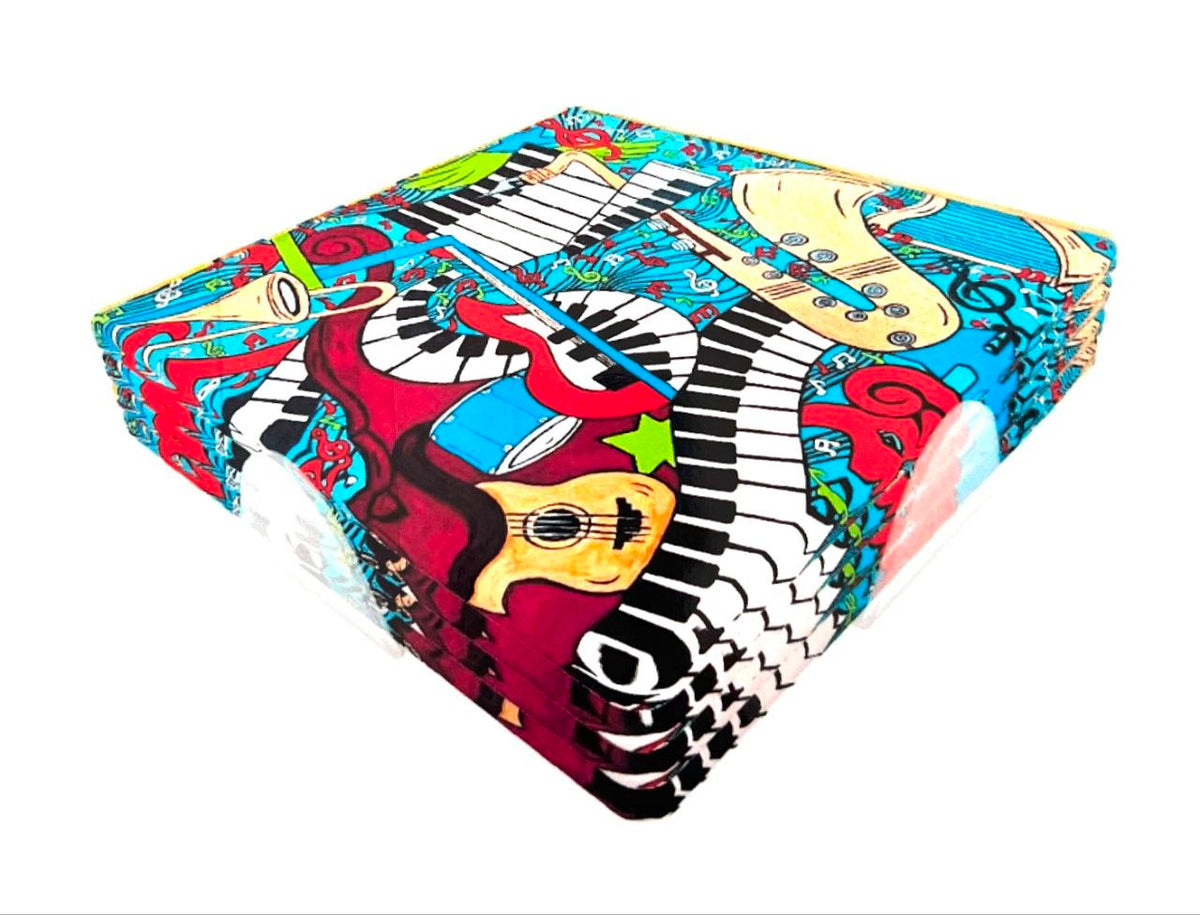 Music Montage Acrylic Coaster Set