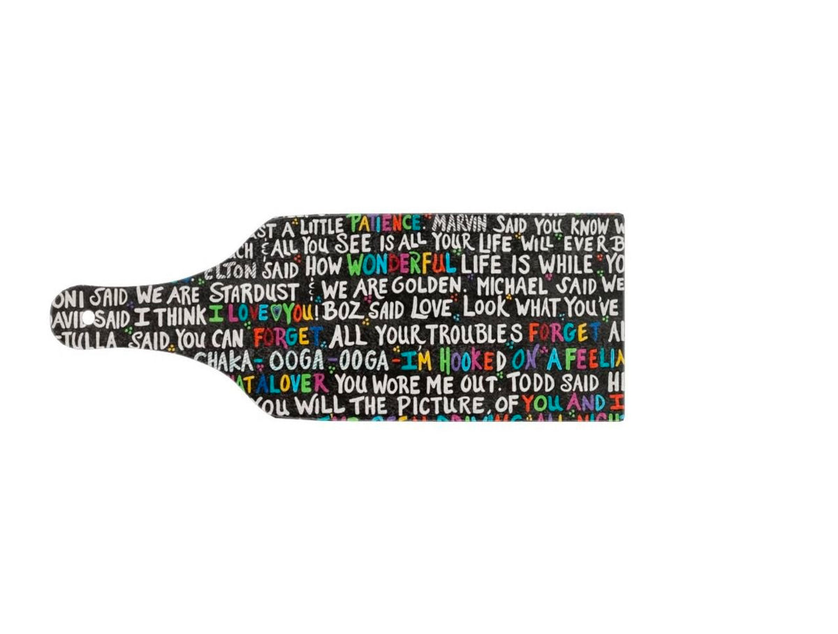 Memories Glass Paddle Cutting Board