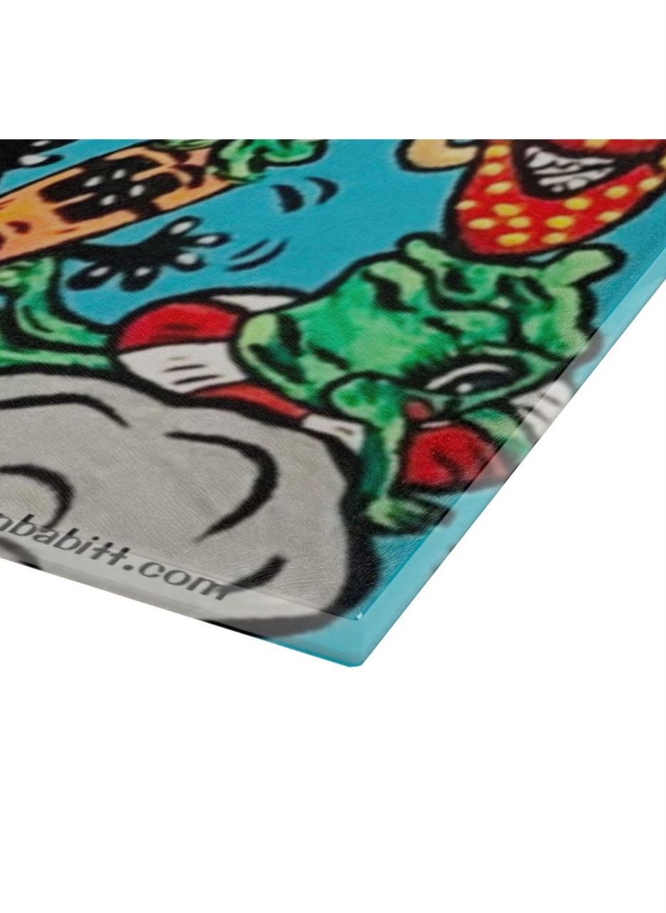 We Are The Meal Glass Cutting Board