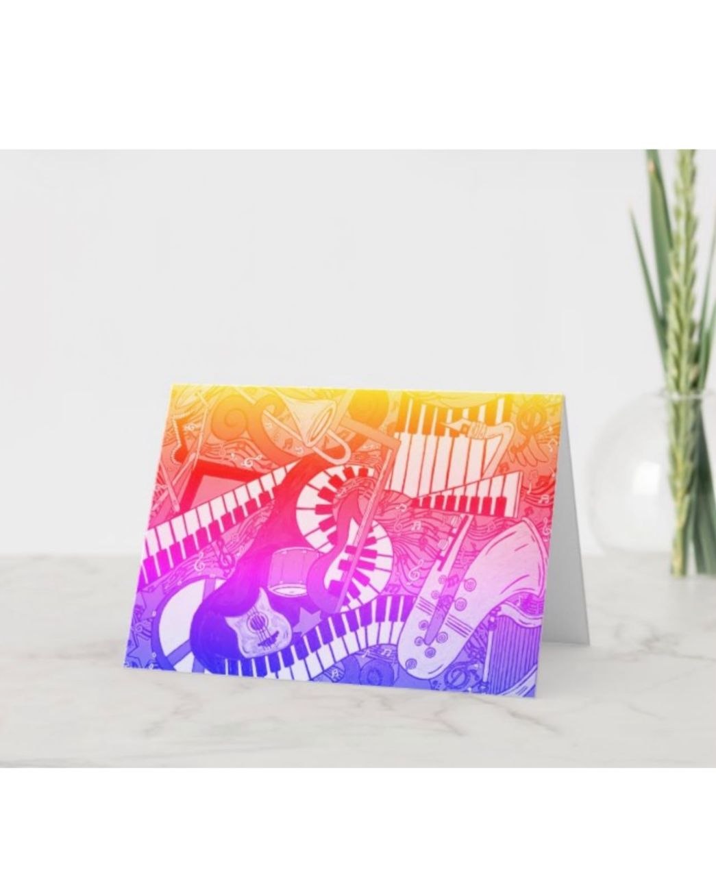 Music Montage Greeting Card The Rainbow Collection