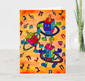 Hoopin' Dreidels Greeting Card