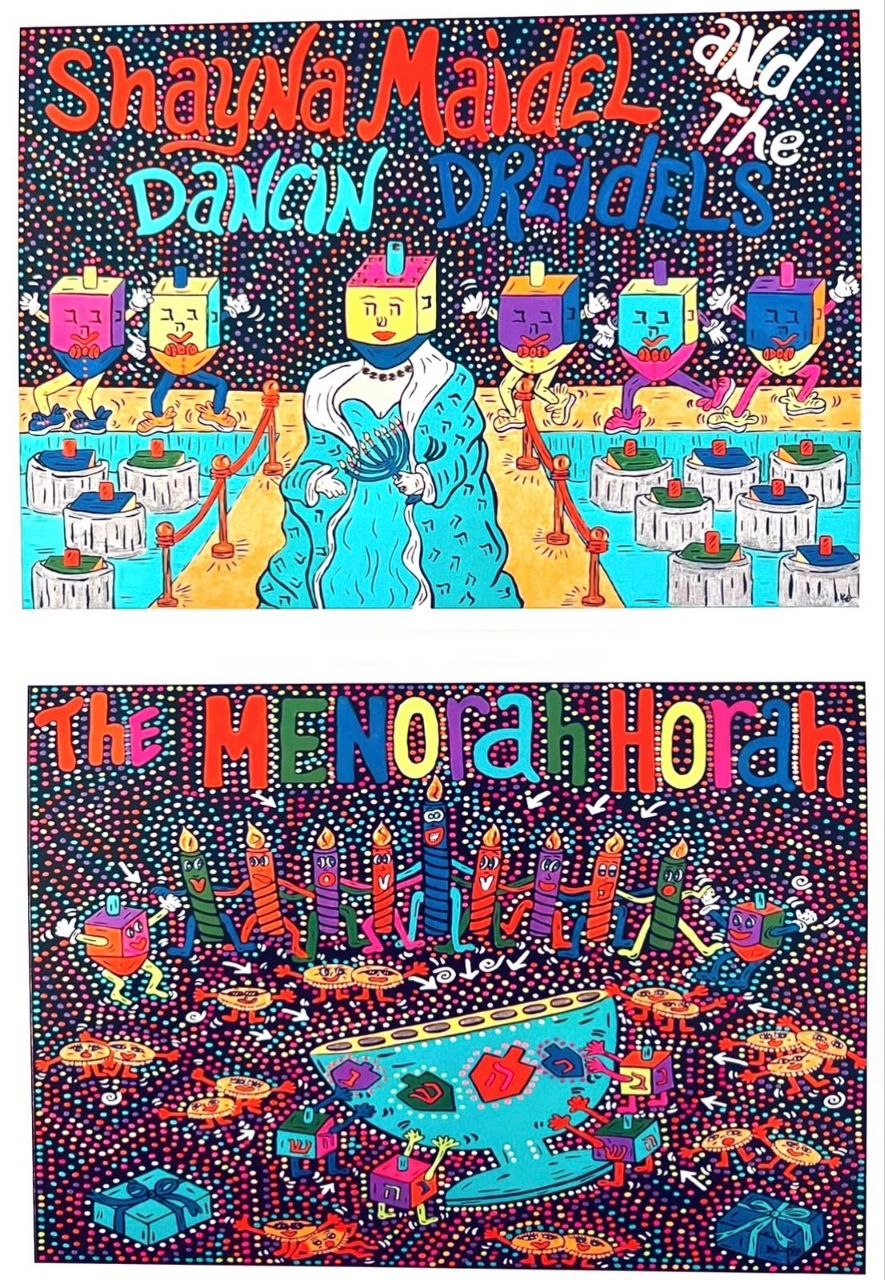Greeting Card Set (2 pack) | Shayna Maidel and the Dancin' Dreidels & Menorah Horah Greeting Cards