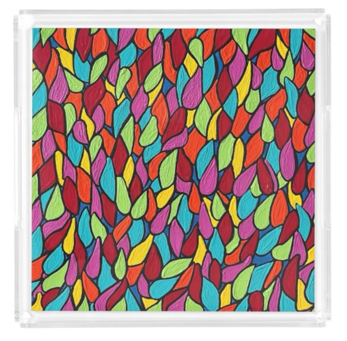 Stained Glass Acrylic Serving Tray