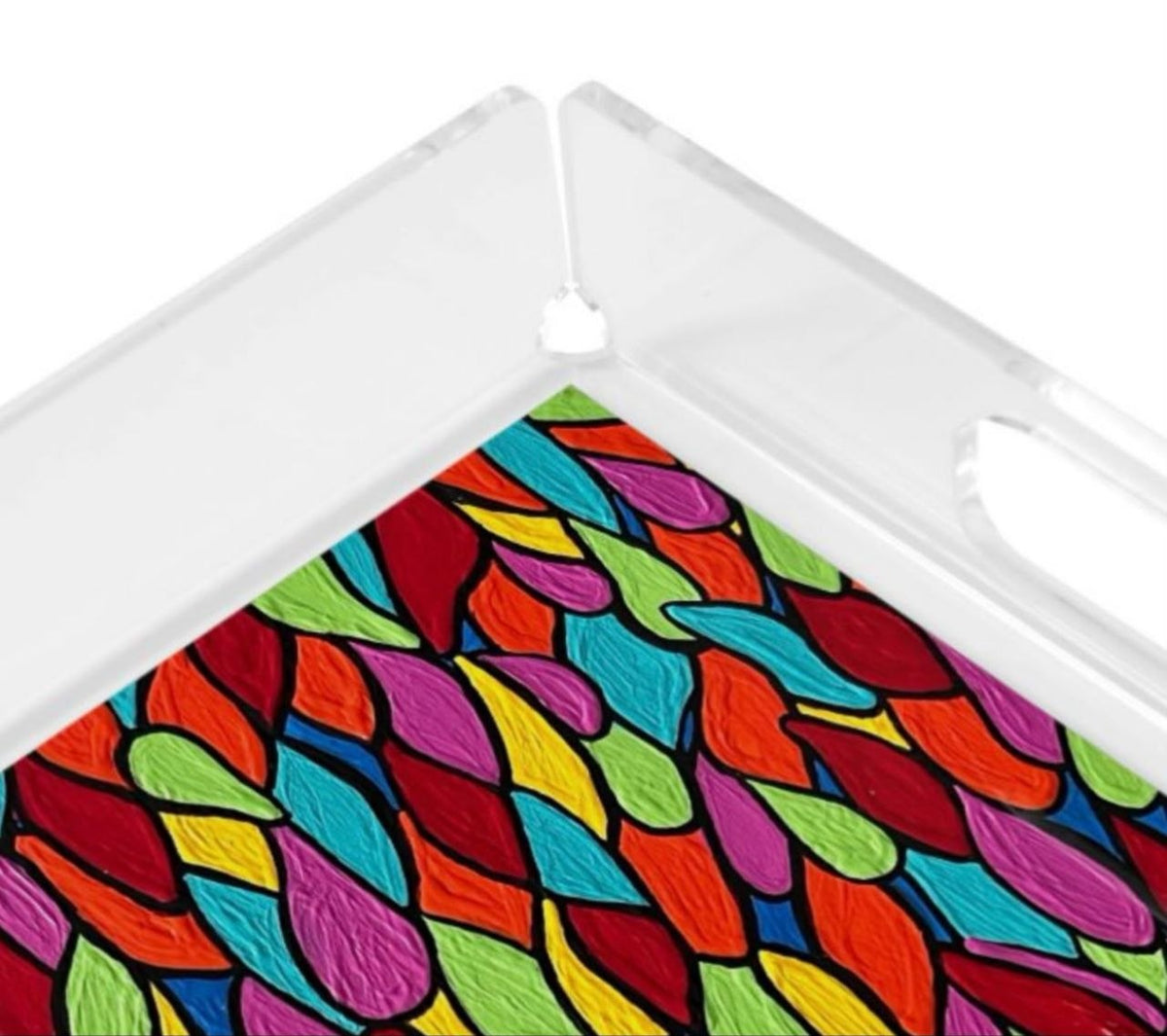 Stained Glass Acrylic Serving Tray
