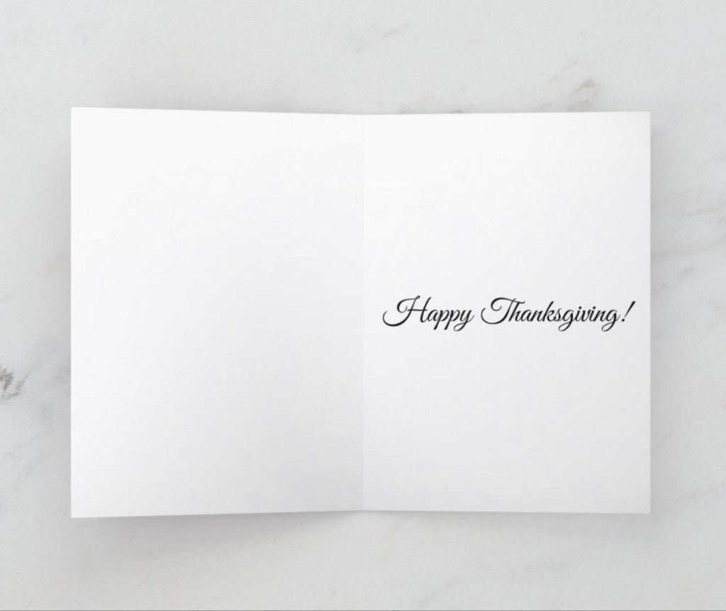 Thanksgiving Scarecrow Greeting Card, Fall Harvest Greeting Card, 5x7 Folded Card